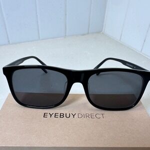 Eyebuydirect Black Silvio Eyeglasses Frames 56-18-145 Men Full Rim Square